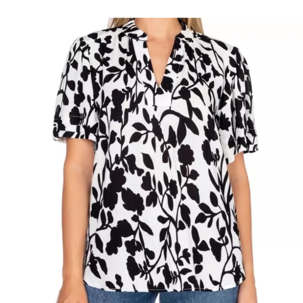 Well Worn Short Sleeve Top M & L 100% Viscose NWT